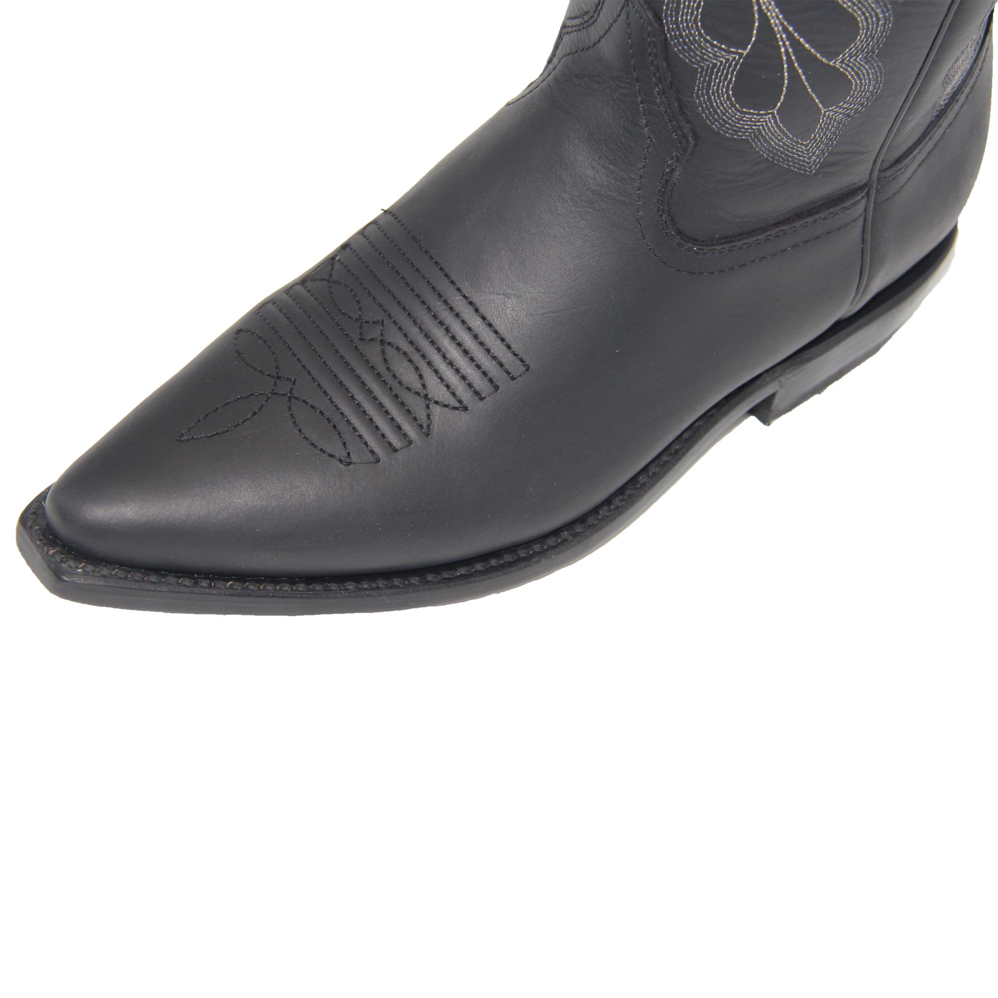 Authentic Men's Cowboy Boots - Genuine Leather Western Boots with J Toe for Rodeo, Country Dancing & Outdoor Adventures