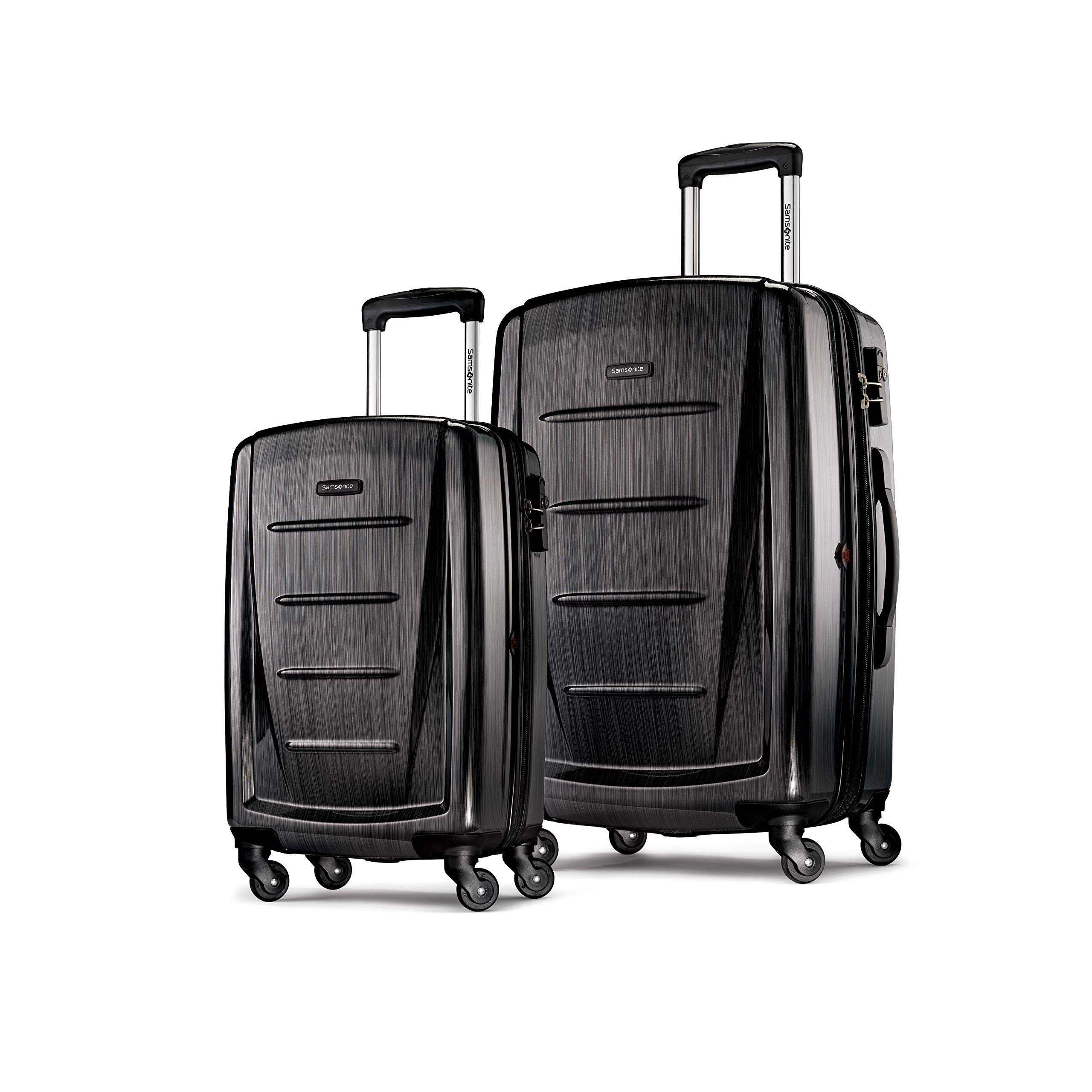 Samsonite Winfield 2 Hardside Expandable Luggage Set with 360° Spinner Wheels, Brushed Anthracite, 2-Piece (20