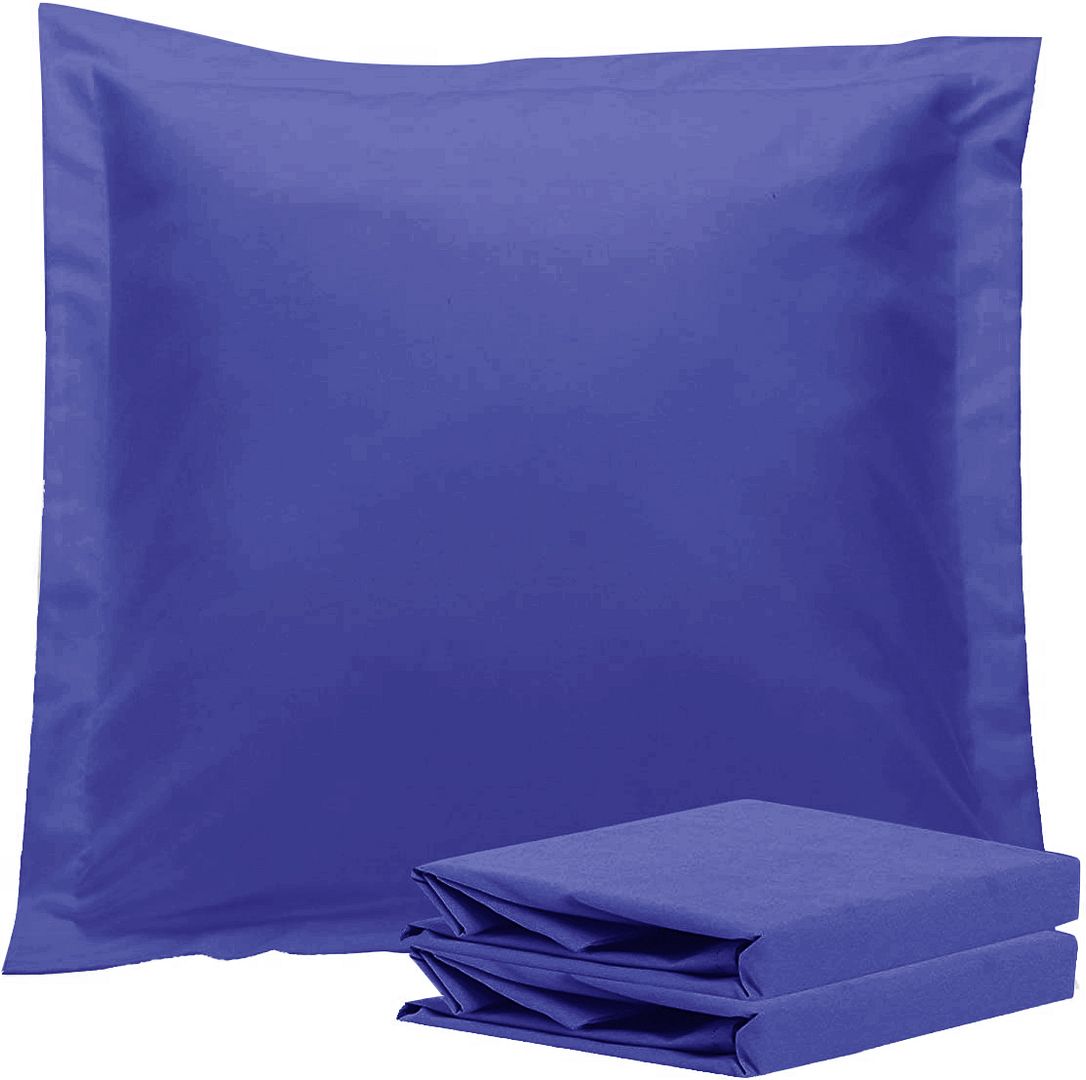 Premium 1000TC Ultra Soft European Pillowcases 2-Pack - Royal Blue Luxury Bedding for Hotels, Guest Rooms & Master Bedrooms