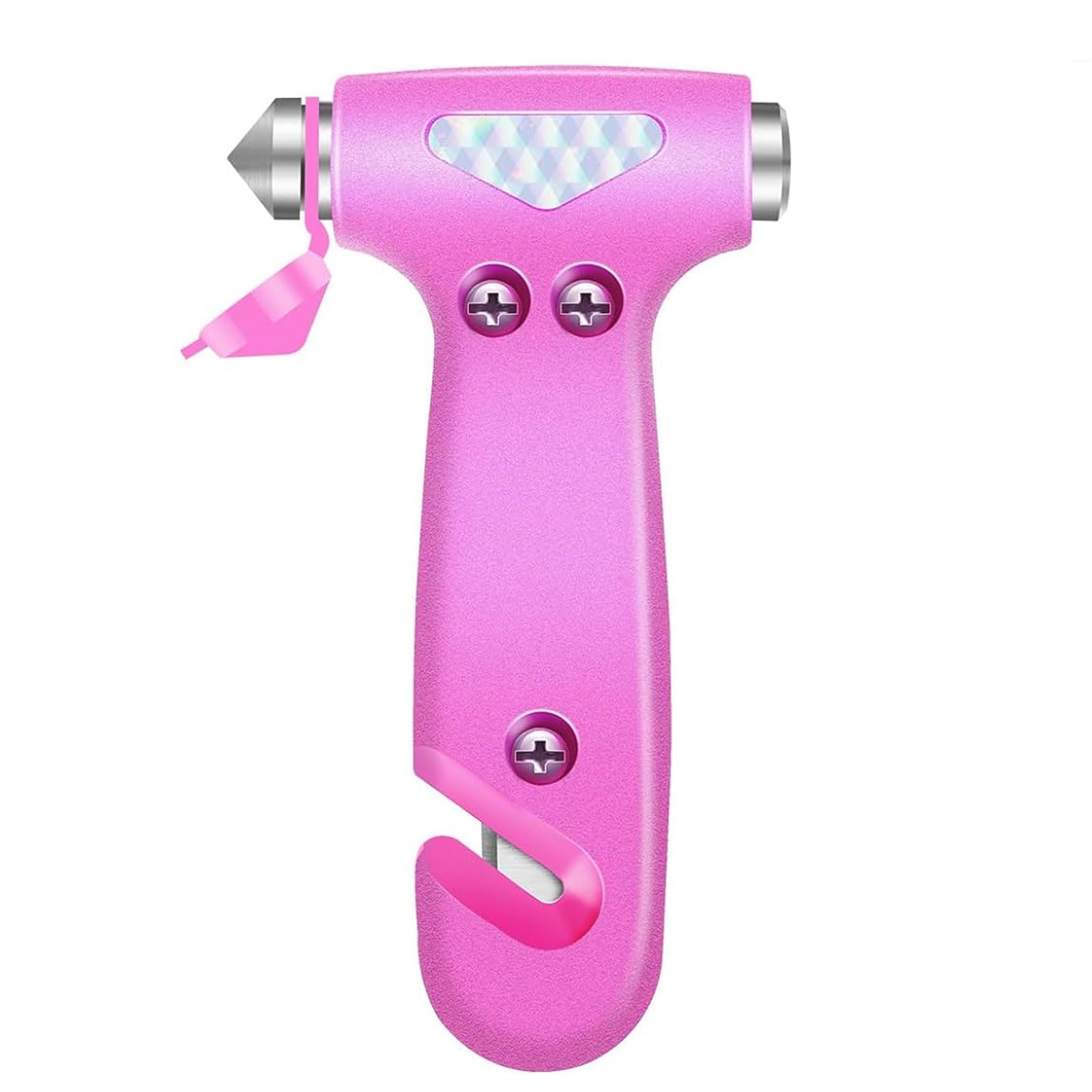 Emergency Car Escape Tool - 2-in-1 Window Breaker & Seatbelt Cutter | Life-Saving Vehicle Safety Device for Accidents | Compact Car Emergency Kit Essential (Pink) - Perfect for Road Trips, Storms & Emergency Situations