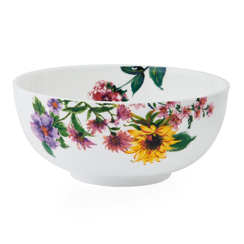 Garden of Petals 12-Piece Dinnerware Set - Porcelain Tableware Service for 4, Elegant Dinner Plates, Salad Plates, Bowls & Mugs - Perfect for Family Dinners, Holiday Entertaining & Restaurant-Style Dining