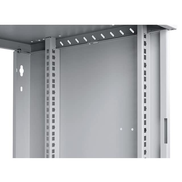 19U Heavy Duty Steel Server Rack Cabinet - 19 Inch Network Equipment Rack with Tempered Glass Door (450mm Depth) - Compatible with Rack Shelves & Rails - Perfect for Data Centers, Server Rooms & Network Closets