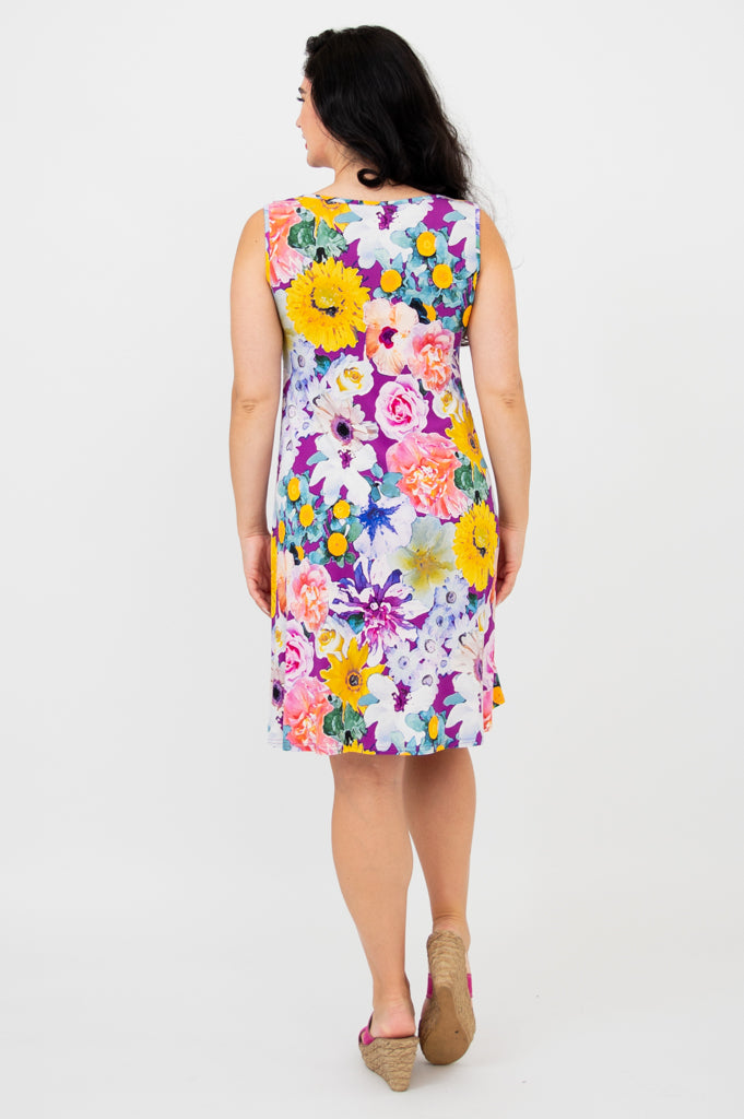 Lanai Sleeveless Midi Dress | Francisco Bamboo Summer Dress | Beach Wedding, Vacation & Casual Outfit