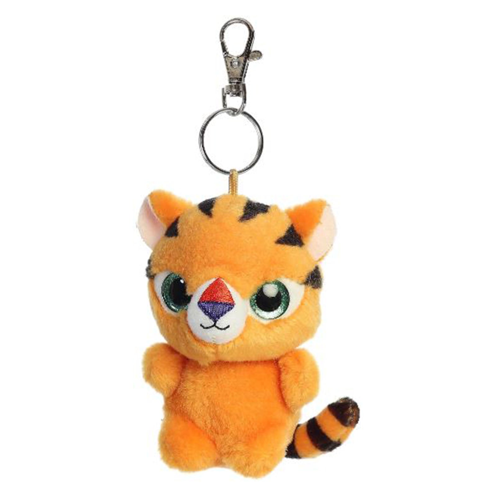 Aurora YooHoo Han Tiger 3.5 Inch Plush Keychain - Cute Animal Keyring for Backpacks, Bags & Gifts - Perfect for Kids, Collectors & Disney Fans