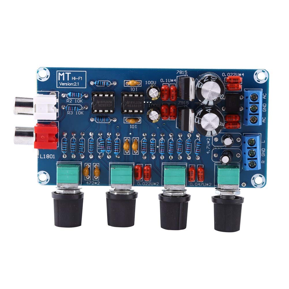 AILOOCEDI NE5532 HIFI Preamplifier Amplifier Board with Volume Control - High Quality OP-AMP Audio Preamp for Home Theater, Studio Recording & DIY Audio Projects