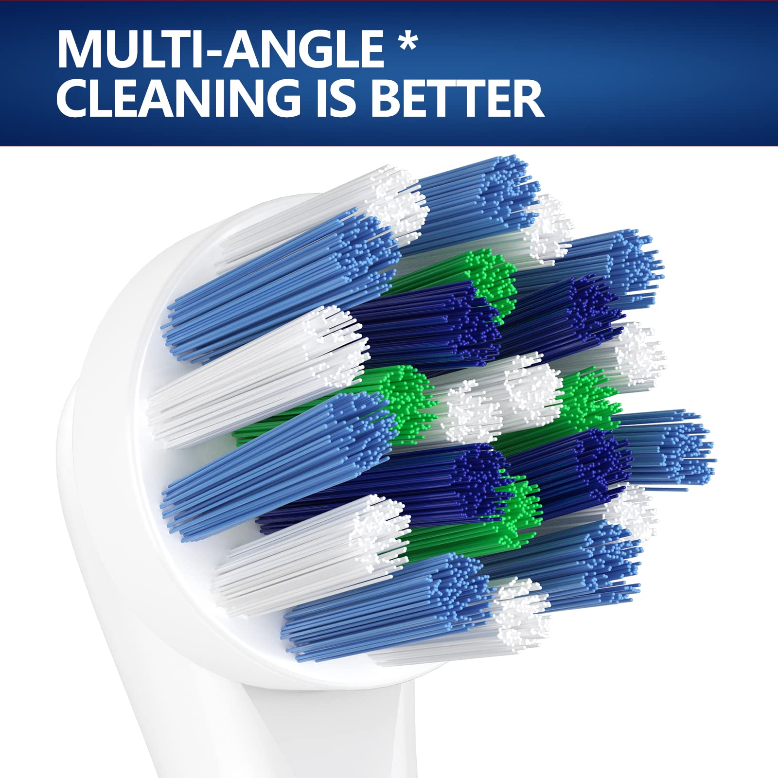 Oral B Electric Toothbrush Replacement Heads - 8 Pack Cross Action Brush Heads for Professional Cleaning | Compatible with Oral B Smart Series, Pro 1000, 2000, 3000 | Perfect for Daily Oral Care & Travel Use