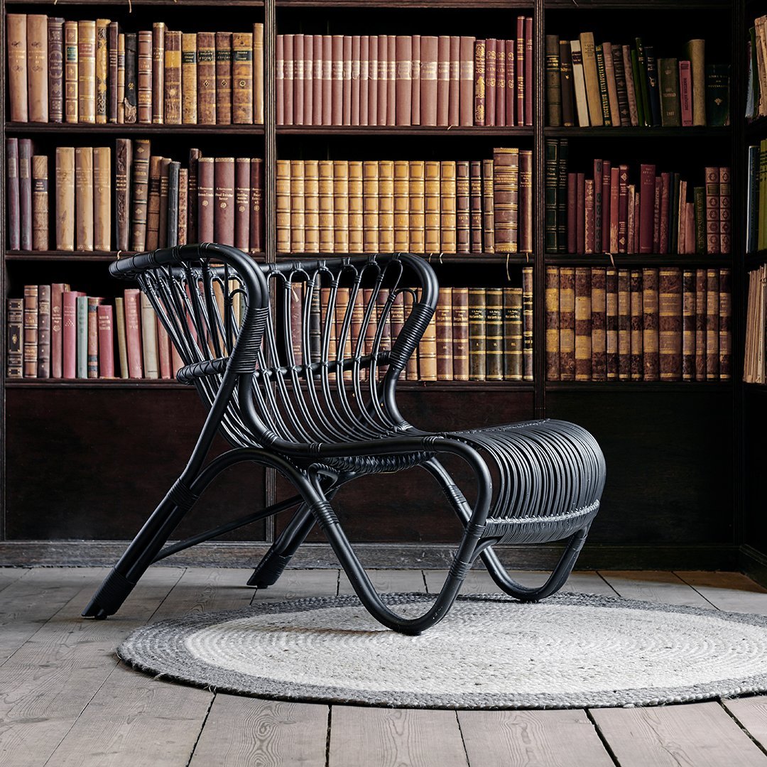 Boesen Fox Chair by Sika Design - Modern Wicker Lounge Chair for Indoor & Outdoor Use - Perfect for Patio, Garden, and Living Room Decor