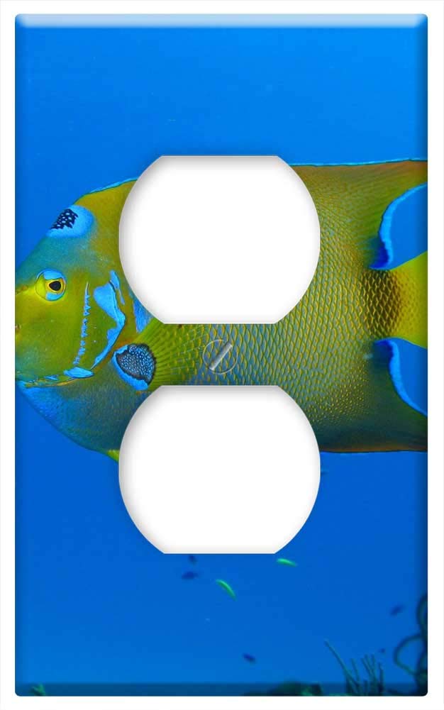 Diving Ocean Coral Sea Water Tropical Switch Plate Outlet Cover - Waterproof Electrical Wall Plate for Bathroom, Kitchen & Outdoor Use