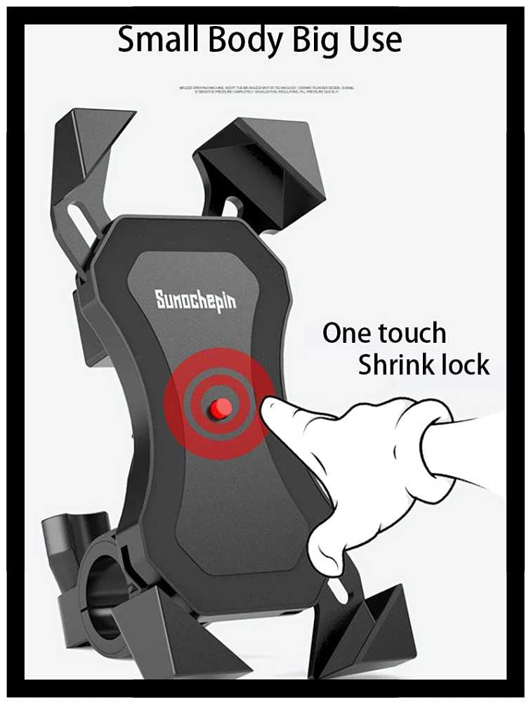 360° Rotating Bicycle Phone Holder with USB Charger - Universal Bike Phone Mount for iPhone & Android - Perfect for Cycling, Commuting & Outdoor Adventures (Black)
