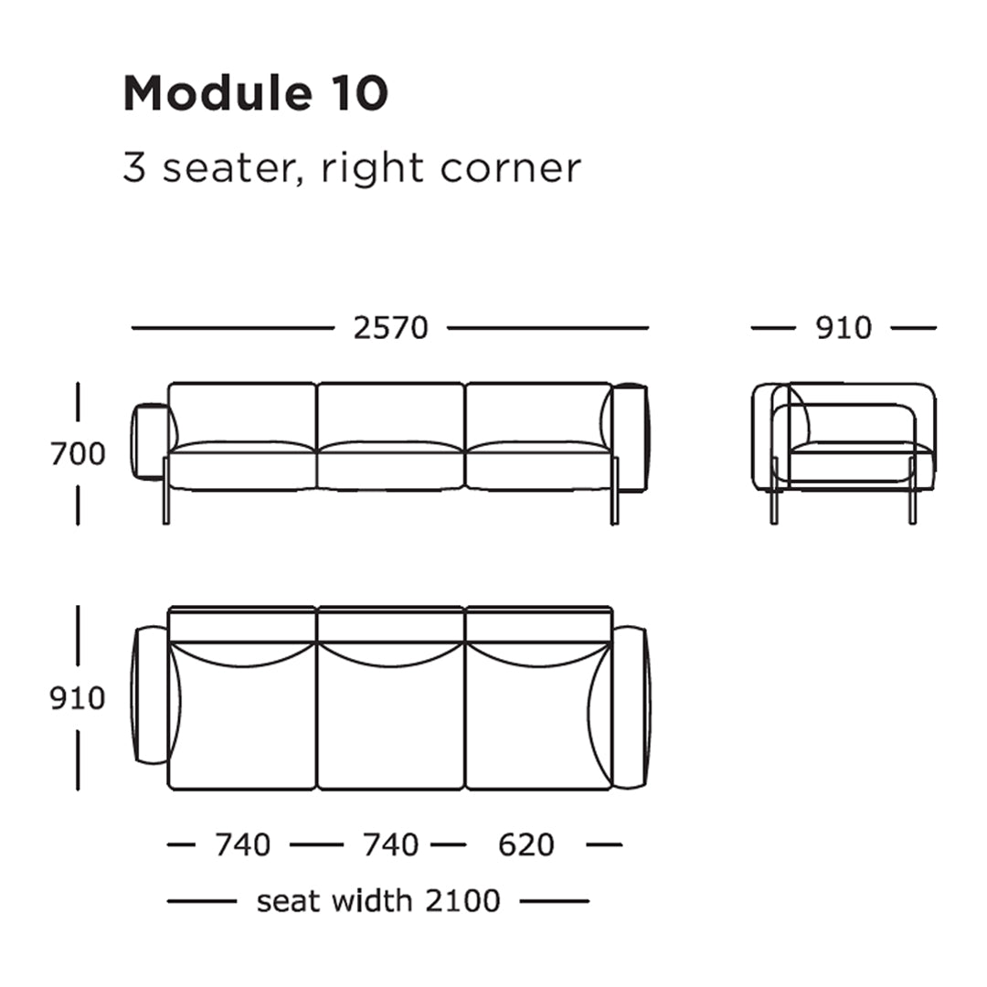 Modular Sectional Sofa with 9-16 Configurable Pieces - Modern Living Room Furniture for Home, Office & Lounge Spaces