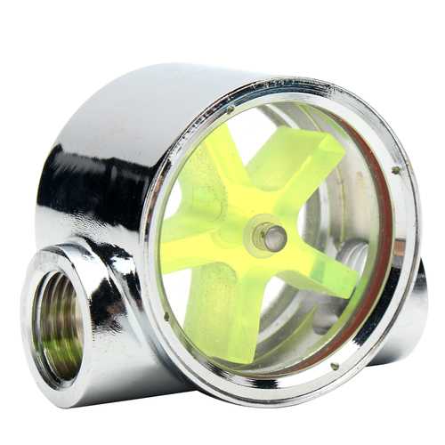 High Precision G1/4 Threaded Water Cooling Flow Meter with 2-Way Design - Perfect for PC Liquid Cooling Systems and Industrial Hydraulic Applications