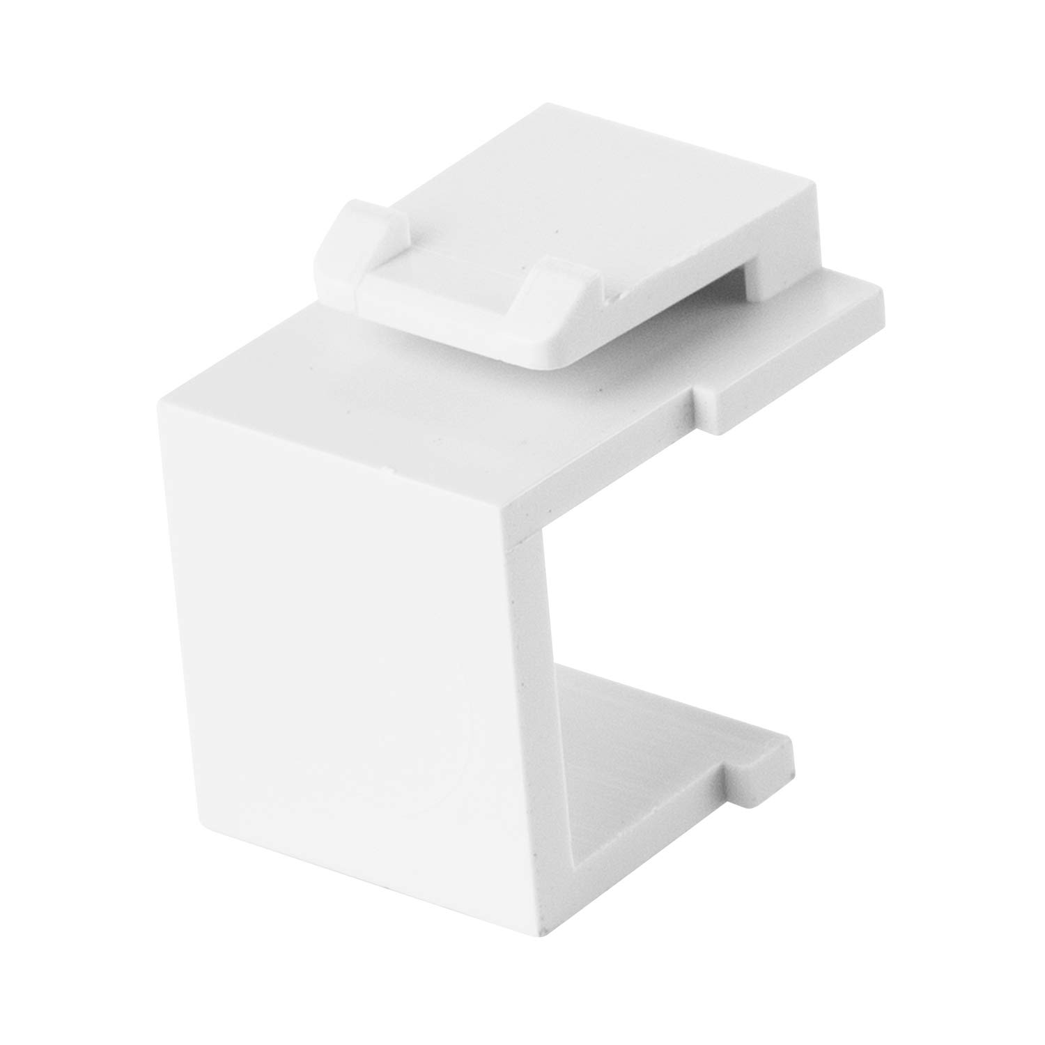 20-Pack Blank Keystone Jack Inserts for Network & AV Setup