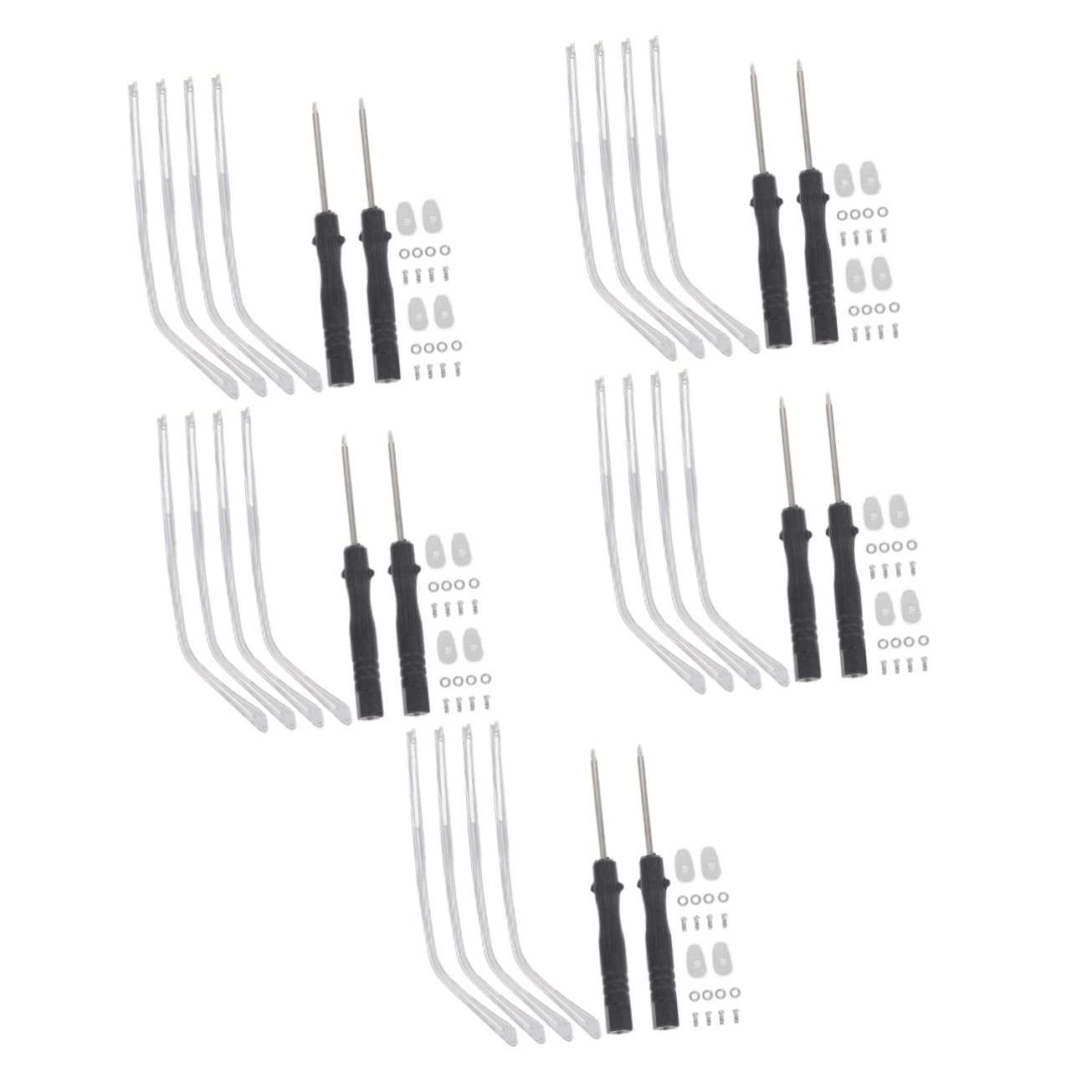 GLEAVI 10-Pack Universal Metal Glasses Temple Replacement Arms - Durable Sunglass & Eyeglass Repair Parts for Men & Women - Perfect for Broken Frames, DIY Fixes, and Eyewear Accessories
