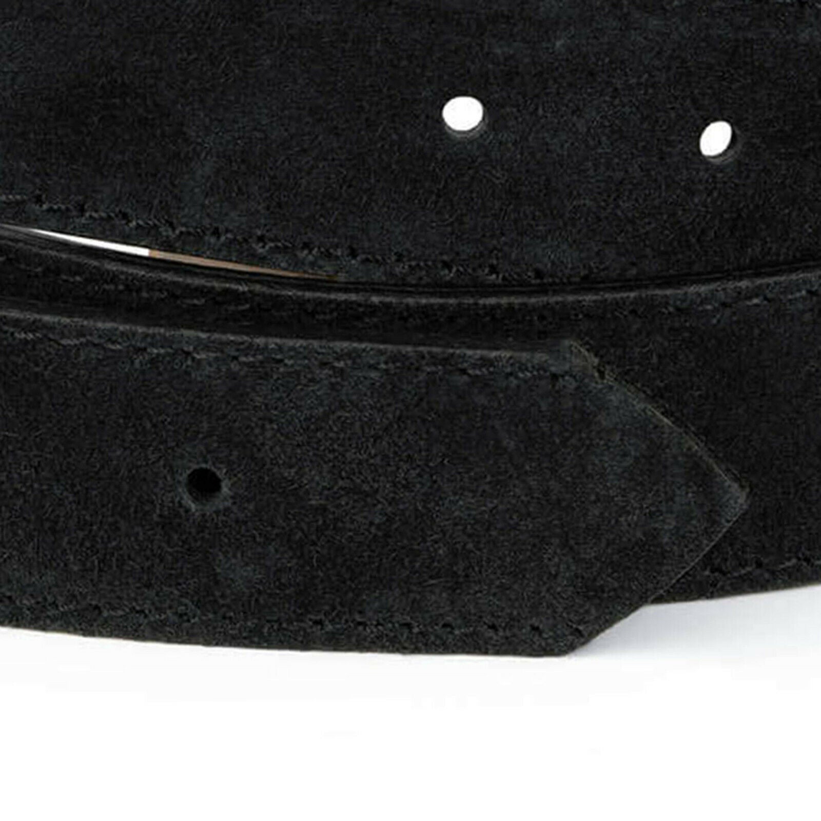Ferragamo Belt Strap Replacement - 35mm Genuine Leather Black Suede Band for Buckle | Perfect for Dress Pants, Suits & Formal Occasions