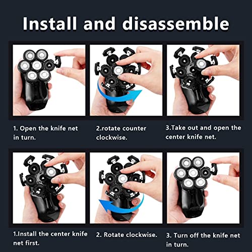 7D Floating Head Electric Razor for Men - Waterproof USB Rechargeable Shaver with 7 Independent Cutters | Perfect for Travel, Gym & Daily Grooming Routine
