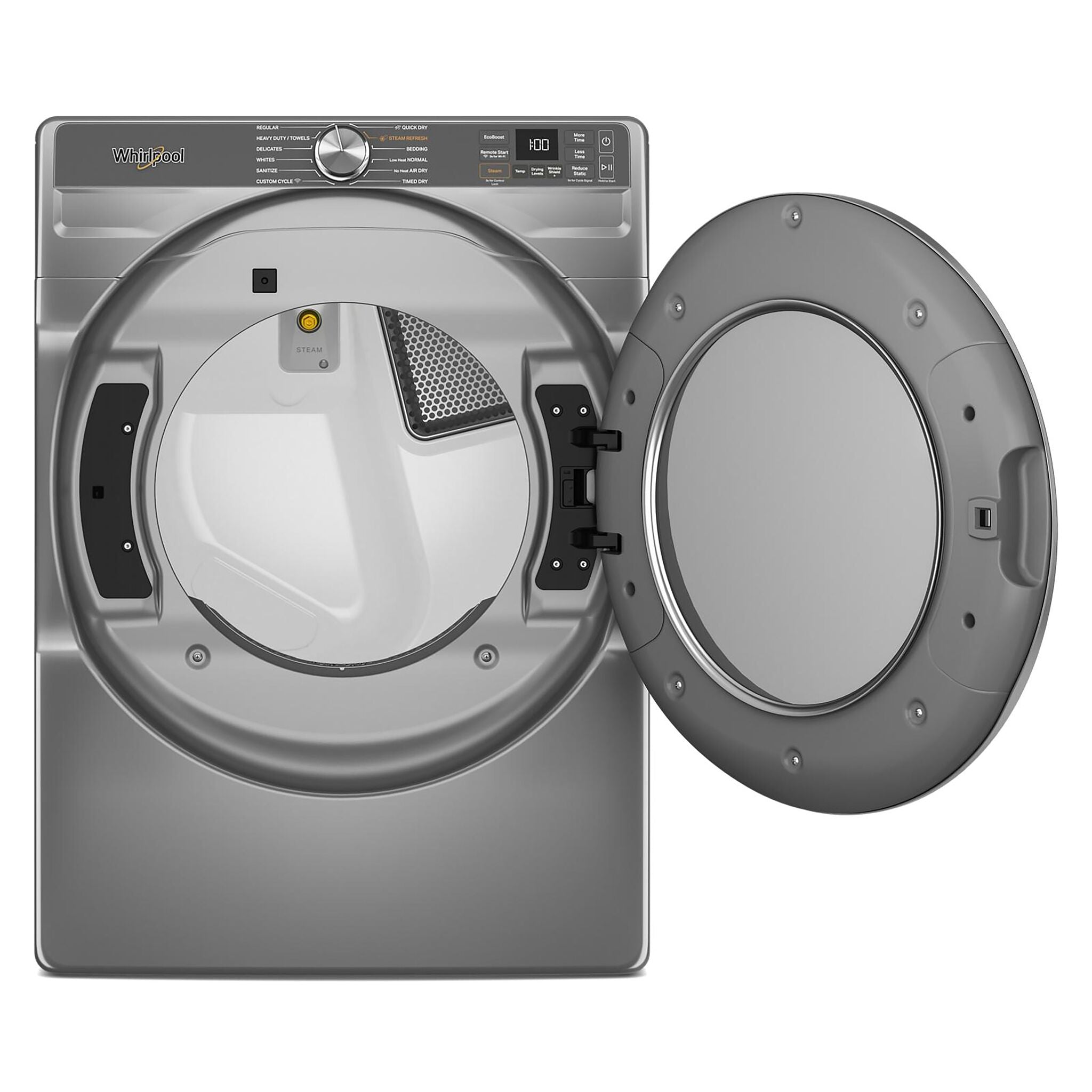 Whirlpool YWED6720RR 7.4 Cu.Ft. Large Capacity Electric Dryer in Radiant Silver - Perfect for Laundry Rooms, Apartments & Homes
