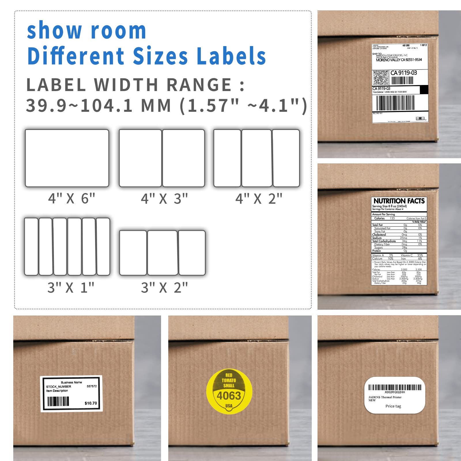 Wireless 4x6 Bluetooth Thermal Shipping Label Printer for Packages - Compatible with iPhone, PC, MAC (USB), Works with eBay, Amazon, Shopify, Etsy, UPS & USPS Barcode - Perfect for Home Business, E-commerce Sellers & Small Business Shipping Needs
