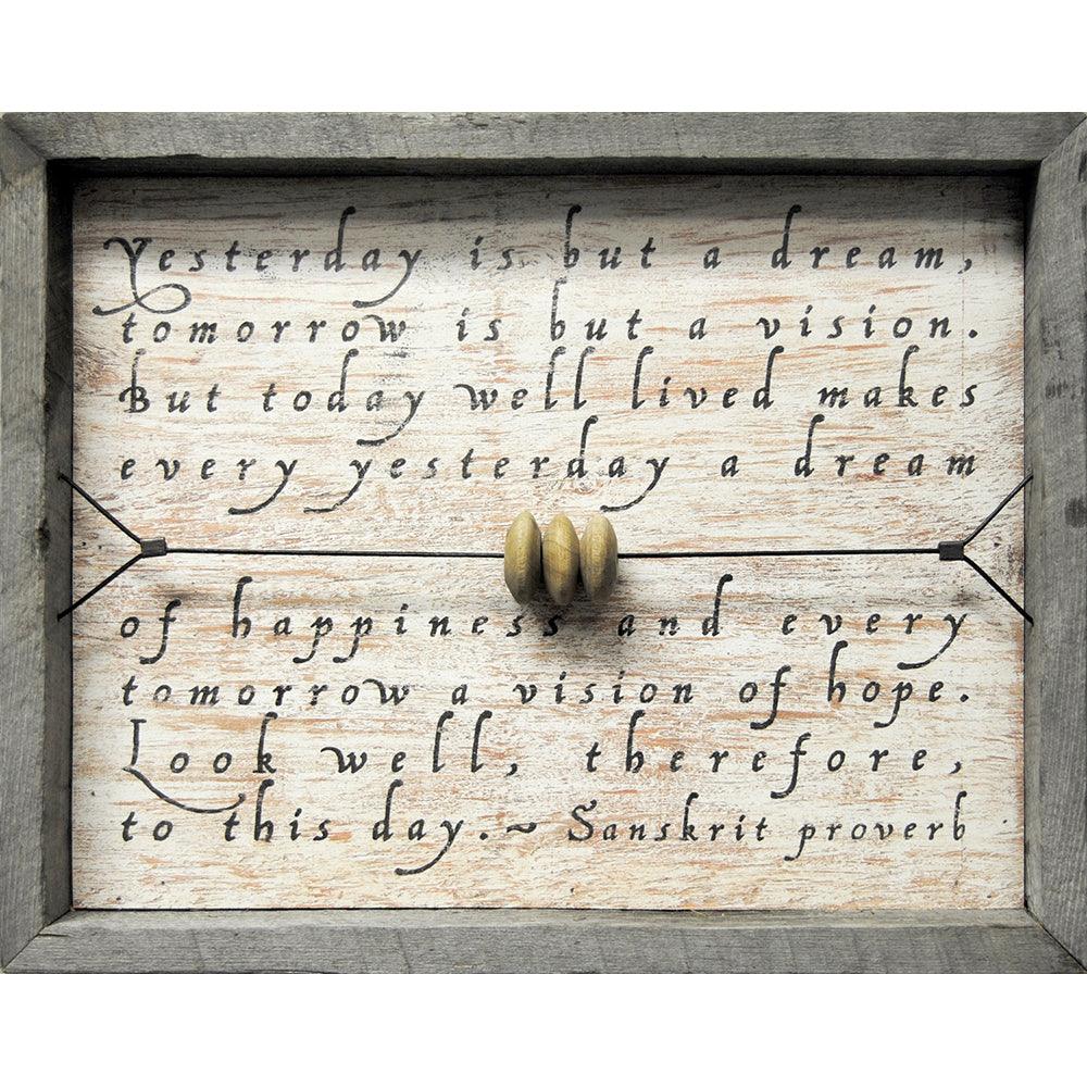 Yesterday Is But A Dream - Vintage Style Wall Art Print - Home & Office Decor - Perfect for Living Room, Bedroom or Gift