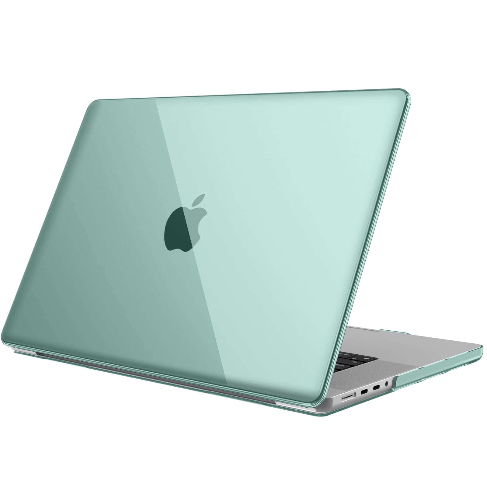 Fintie Protective Hard Shell Case for MacBook Pro 16 Inch (2021-2023 Models A2780 A2485) - Compatible with M1 Pro/M1 Max/M2 Pro/M2 Max Chips, Midnight Green - Perfect for Work, Travel & School Protection