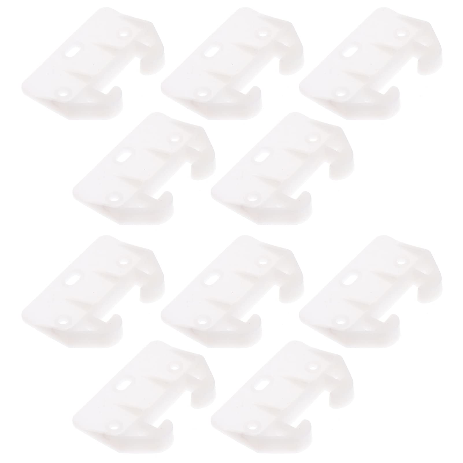 10Pcs Plastic Drawer Slides Center Mount Cabinet Drawer Guide Brackets - Furniture Hardware Parts for Dressers, Cabinets & Storage Organizers - Perfect for Home, Office & DIY Projects