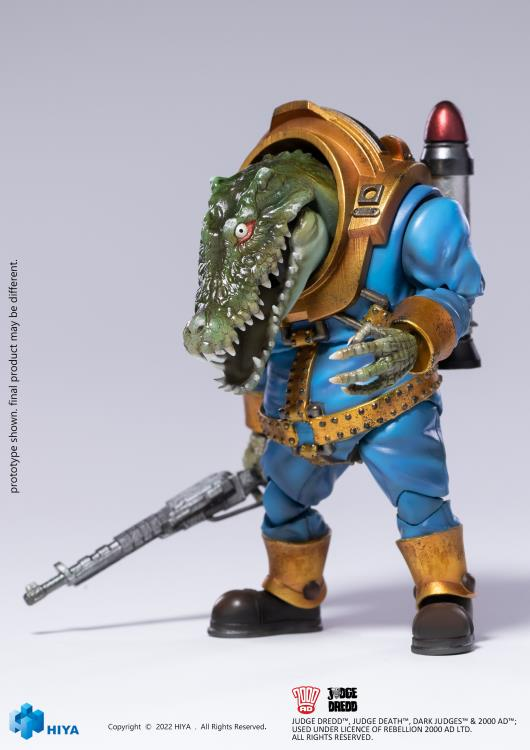 1/18 HIYA 4inch Action Figure - Exquisite Mini Series Judge Dredd Klegg Mercenary Collectible Toy for Display & Play | Perfect for Comic Fans & Collectors