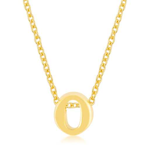 Golden Initial O Pendant Necklace - Personalized Letter O Jewelry for Women - Elegant Gift for Mom, Wife, Daughter - Perfect for Birthdays, Anniversaries & Special Occasions