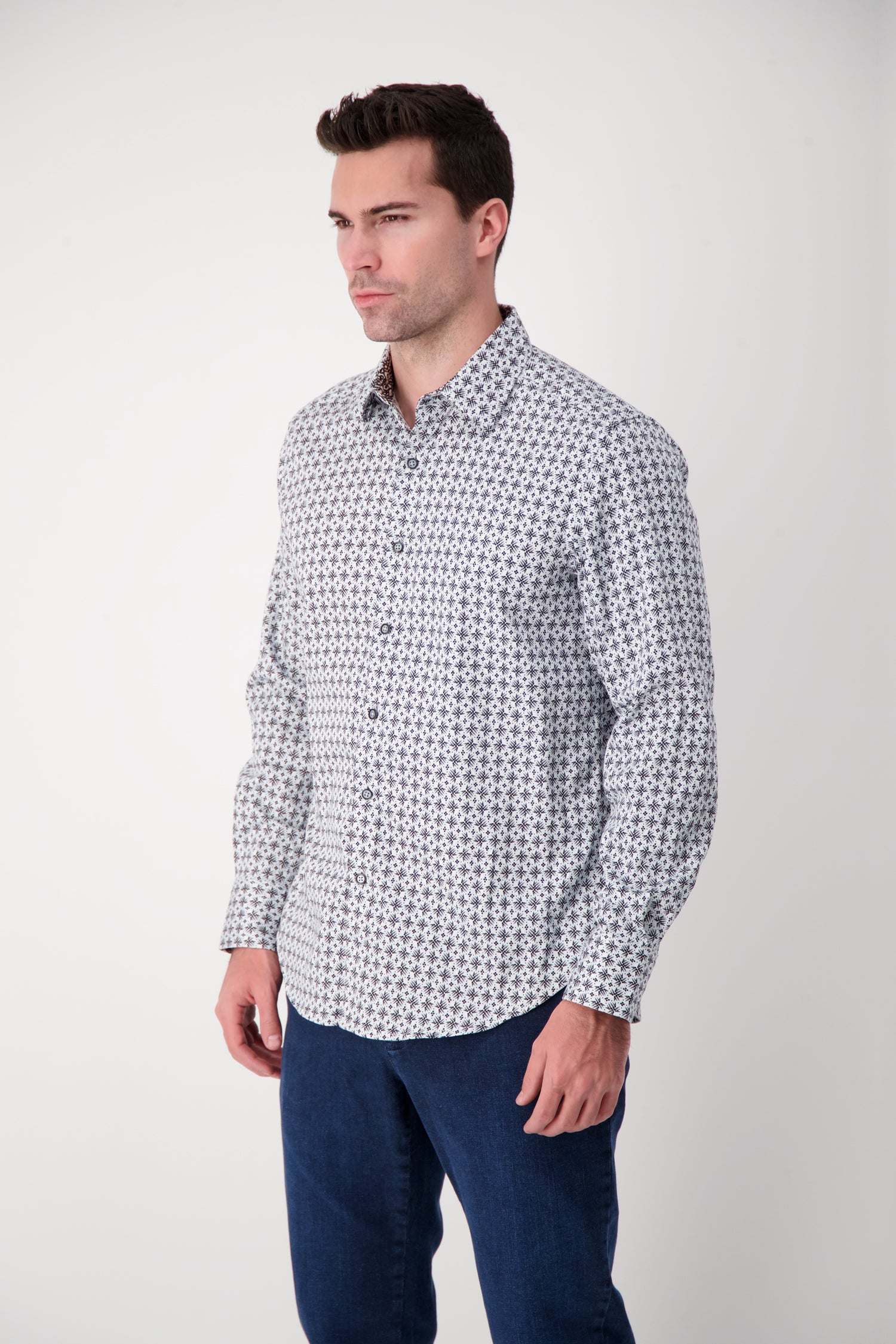 Robert Graham Men's Classic White Dress Shirt - Premium Cotton Formal Shirt for Business, Office & Special Occasions