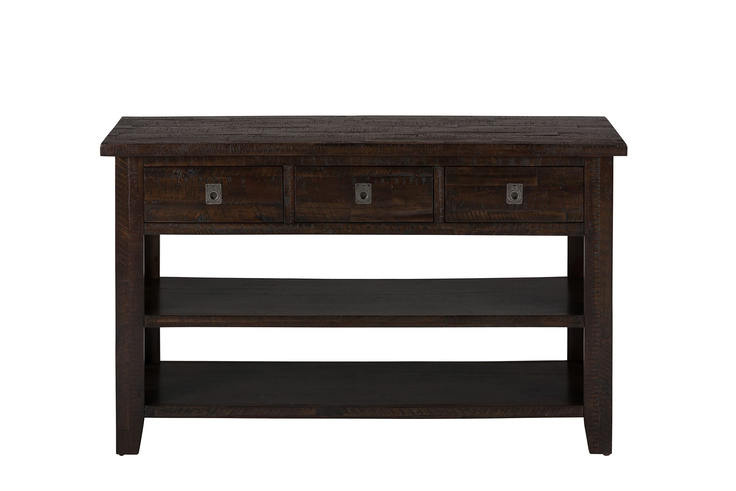 Jofran Inc. Kona Grove Sofa Console Table - Modern Narrow Entryway Table for Hallway, Living Room & Behind Couch - Sturdy Wooden Sofa Table with Shelf for Home Decor