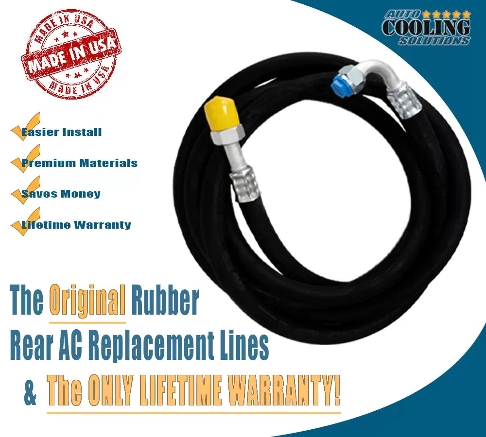 Rear AC Line Low Side for Chevy Suburban, GMC Yukon, Cadillac Escalade 1995-2000 | Replacement AC Refrigerant Hose | Perfect for Summer Cooling System Repairs