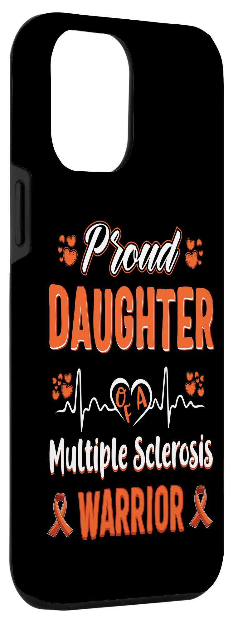 iPhone 12 Pro Max Case - Multiple Sclerosis Awareness Ribbon Design - Show Support for MS Warriors - Perfect Gift for Loved Ones Battling MS - Durable Protective Phone Cover for Everyday Use