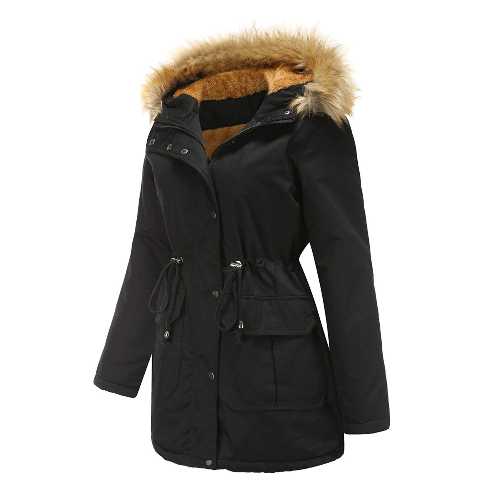 Flexion Jacket - Women's Autumn & Winter Long Hooded Loose Coat with Long Sleeves | Warm Outerwear for Casual Wear, Outdoor Activities & Cold Weather