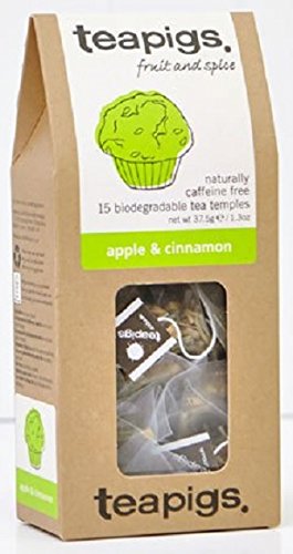 Teapigs Apple and Cinnamon Herbal Tea Bags - 15 Count | Caffeine-Free, Natural Ingredients | Perfect for Relaxation & Afternoon Tea Time