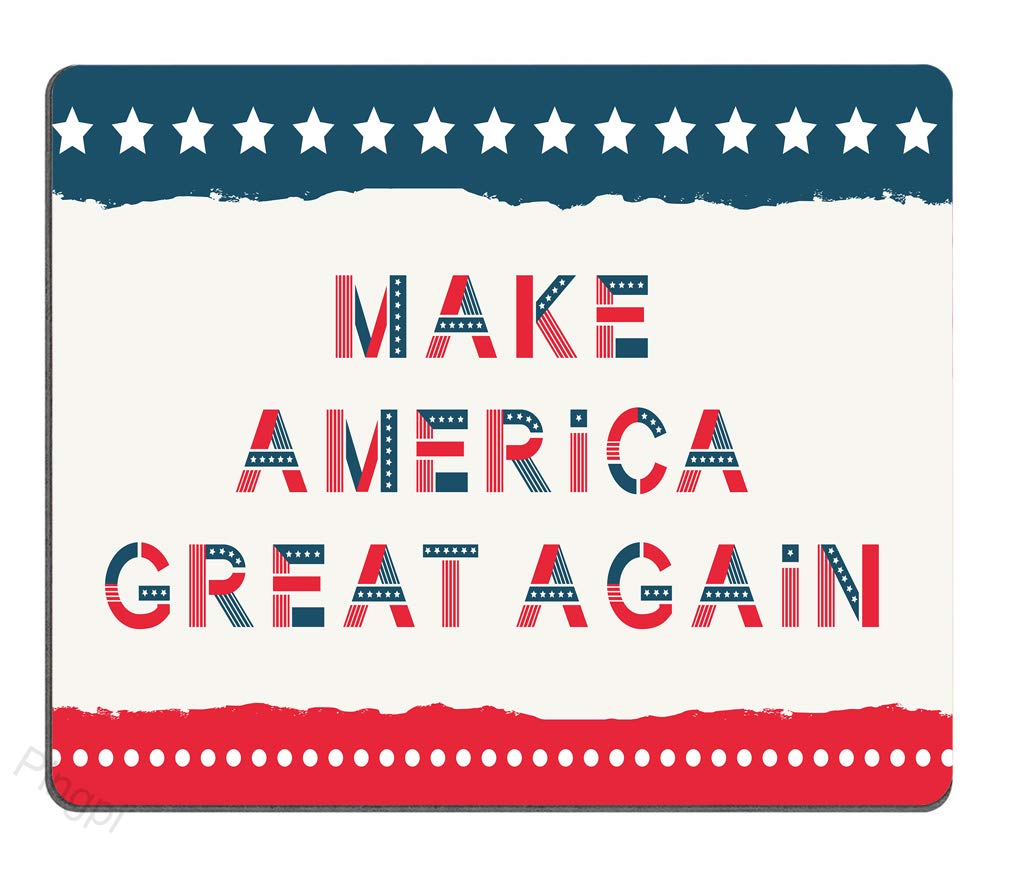 Make America Great Again Mouse Pad - Non-Slip Rubber Desk Mat 9.5x7.9 Inches (240x200mm) - Patriotic Office & Gaming Accessory for Computers & Laptops
