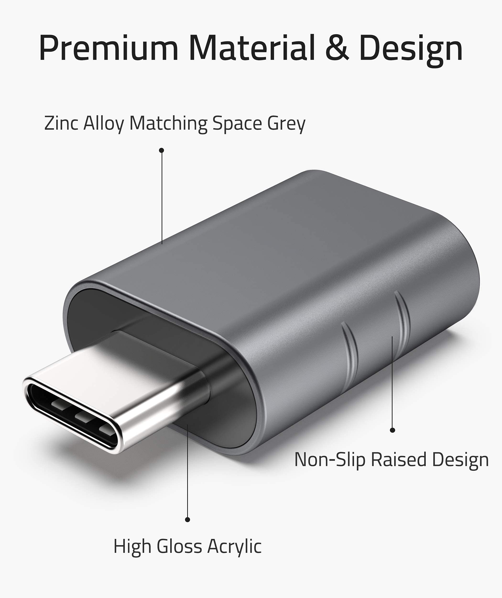 Syntech USB C to USB 3.0 Adapter - Male to Female Converter for iPad Pro 2021, MacBook Pro 2020, Galaxy S21 - Fast Data Transfer & Charging for Laptops, Tablets, Phones