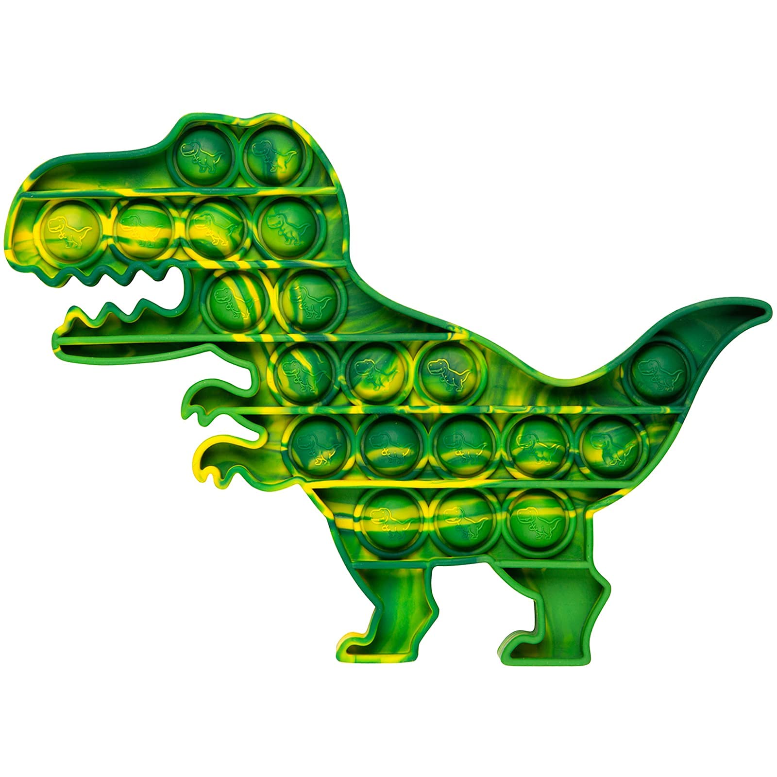 Pop Bubble Fidget Sensory Toys for Stress Relief - Squeeze Sensory Toys for Kids & Adults - Anti-Anxiety Tools for Boys & Girls - Perfect for Classroom, Office & Travel (Dinosaur, Camouflage)