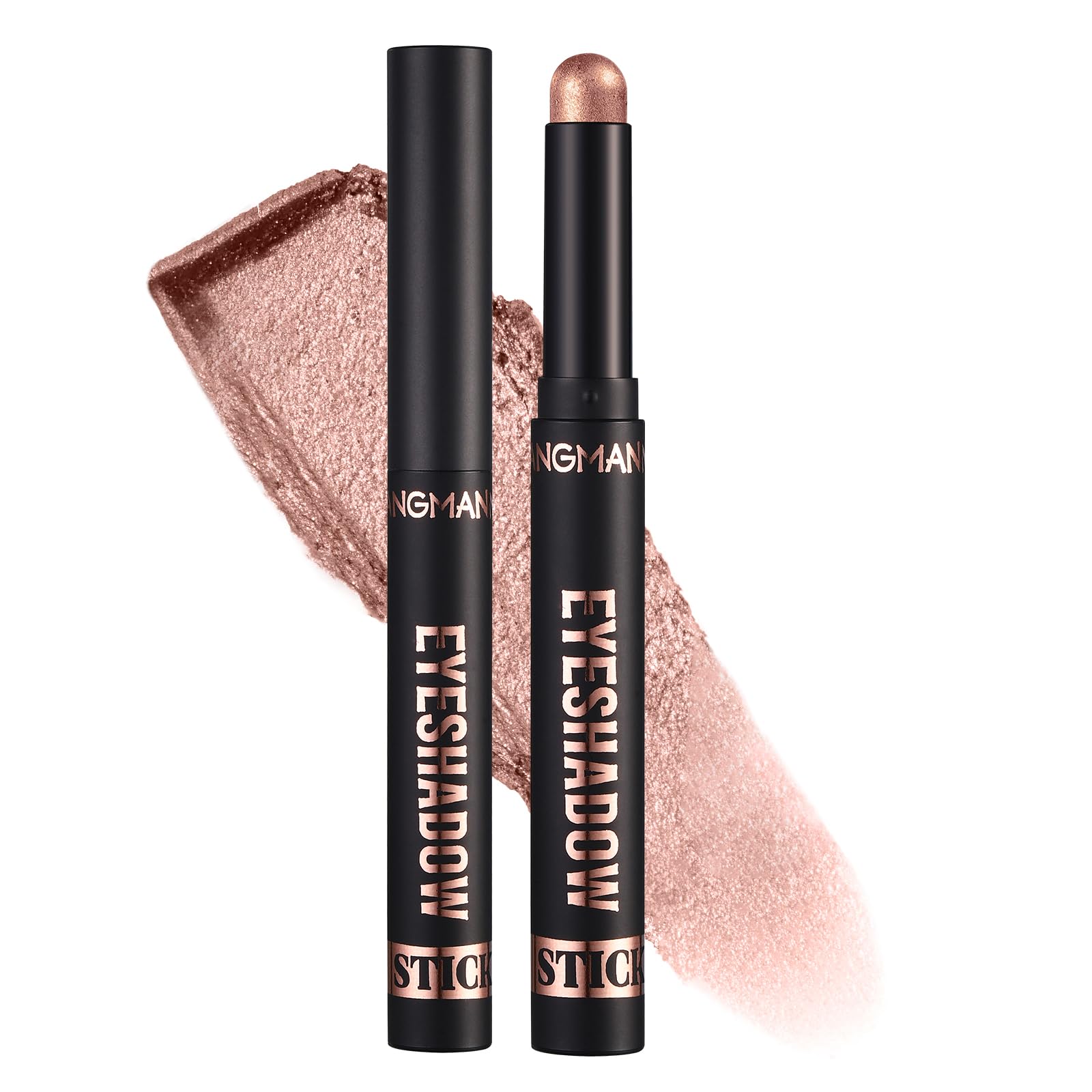 Long Lasting Glitter Matte Eyeshadow Stick - Smoky Nude Eye Makeup Quick-Drying & Smooth (Shade 10#) | Perfect for Day to Night Looks, Parties & Special Occasions
