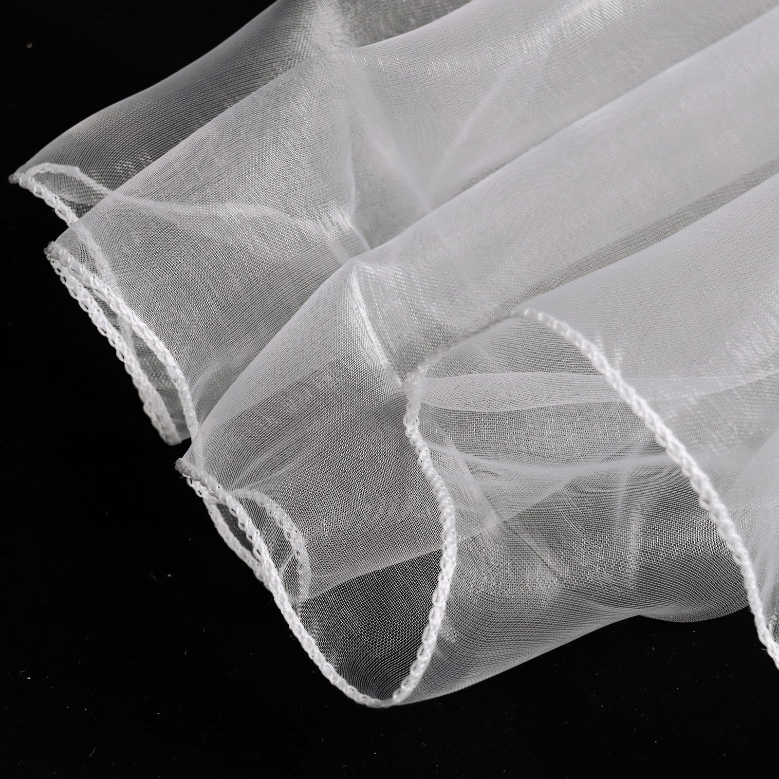 32ft Ivory Organza Table Runner - Sheer Scarf Swags & Gauze Valance for Rustic Wedding Arch Drapes, Bridal Shower & Party Decorations | Perfect for Wedding Aisle, Banquet Hall & Home Decor