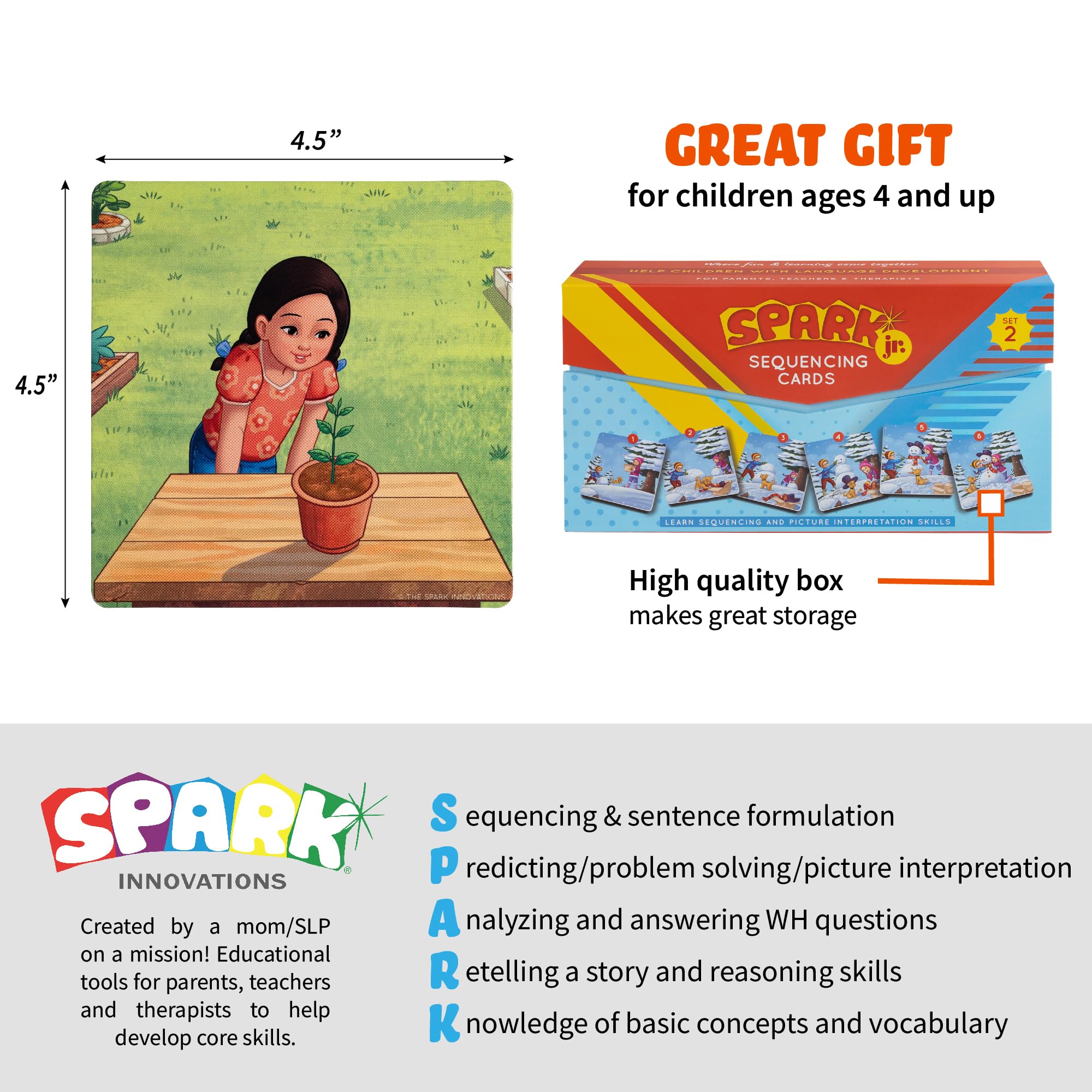 Sequencing Cards for Kids - Storytelling Picture Cards Set for Speech Therapy, Homeschool & ESL Learning - Social Skills Development & ELL Teaching Materials - Perfect for Classroom, Home & Therapy Use