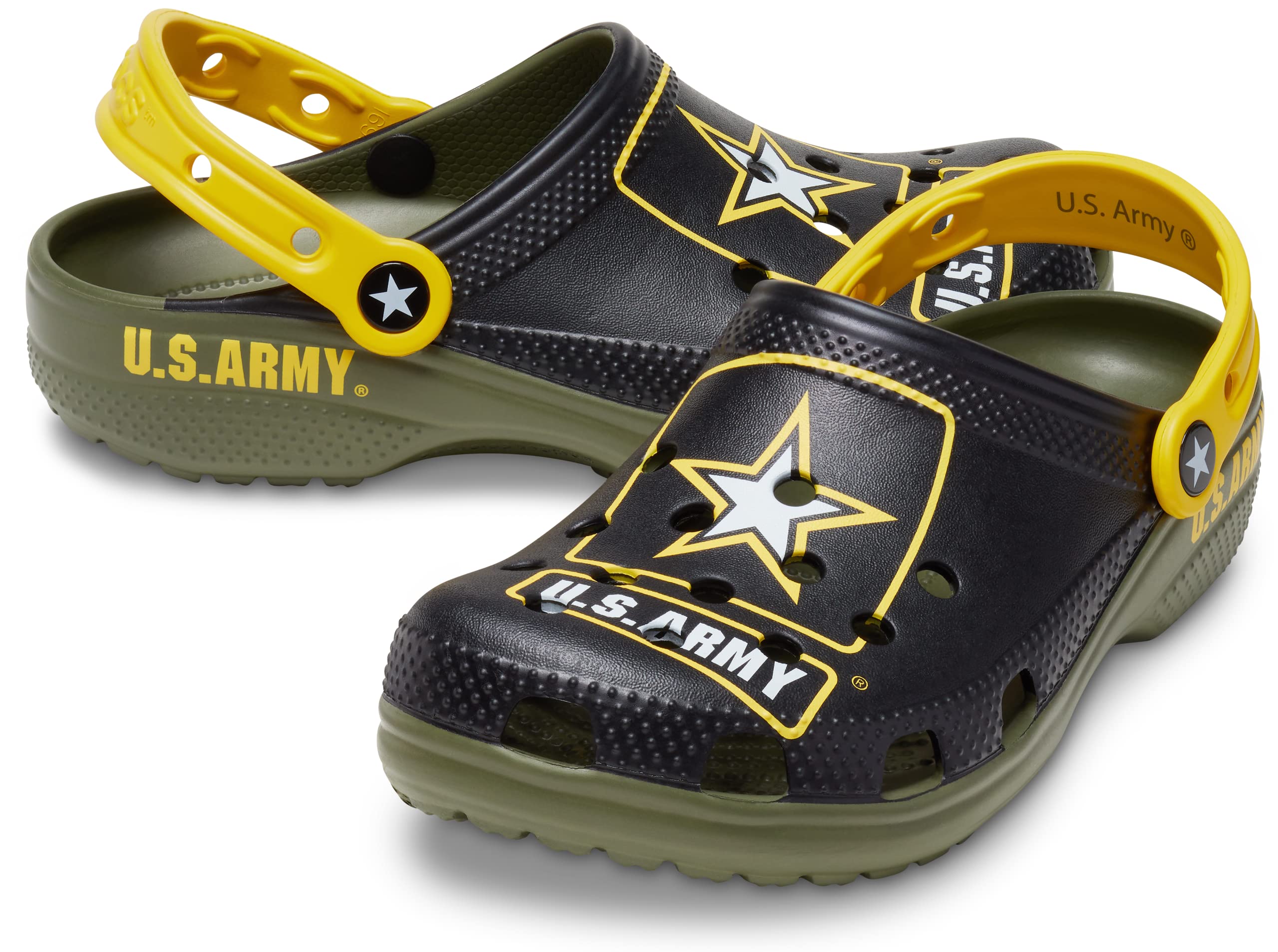 Comfortable Crocs Unisex-Adult Classic United States Military Clogs - Perfect for Casual Wear, Outdoor Activities & Military Supporters | Waterproof & Lightweight