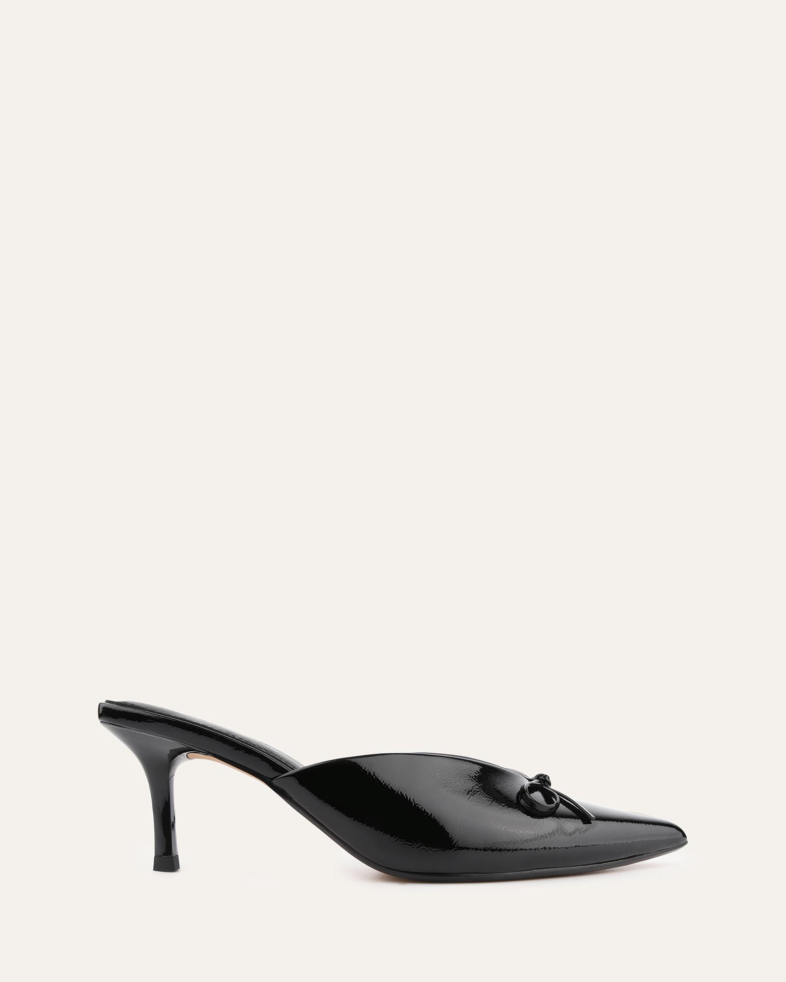 BLACK CRINKLE PATENT