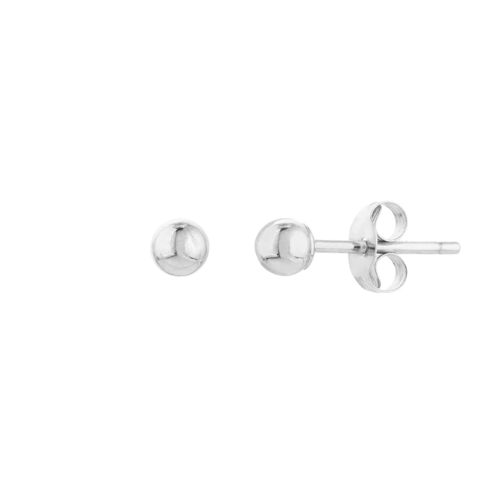 14K Gold Ball Stud Earrings for Women - Hypoallergenic Cubic Zirconia Earrings - Minimalist Elegant Jewelry Gift for Her - Perfect for Everyday Wear, Parties & Special Occasions
