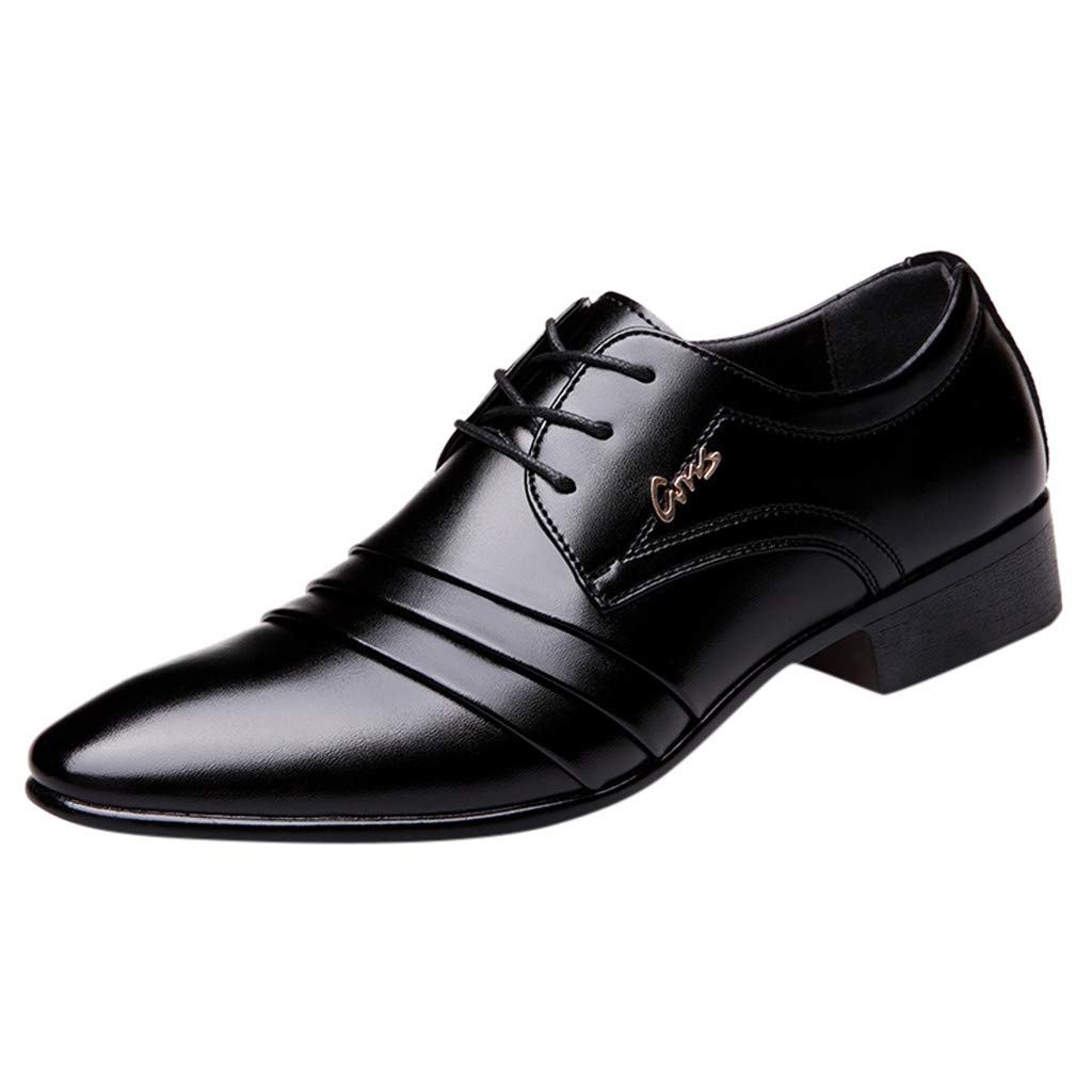 Premium Men's Leather Dress Shoes for Wedding & Business - Comfortable Formal Oxford Shoes for Men - Perfect for Office, Parties & Special Occasions