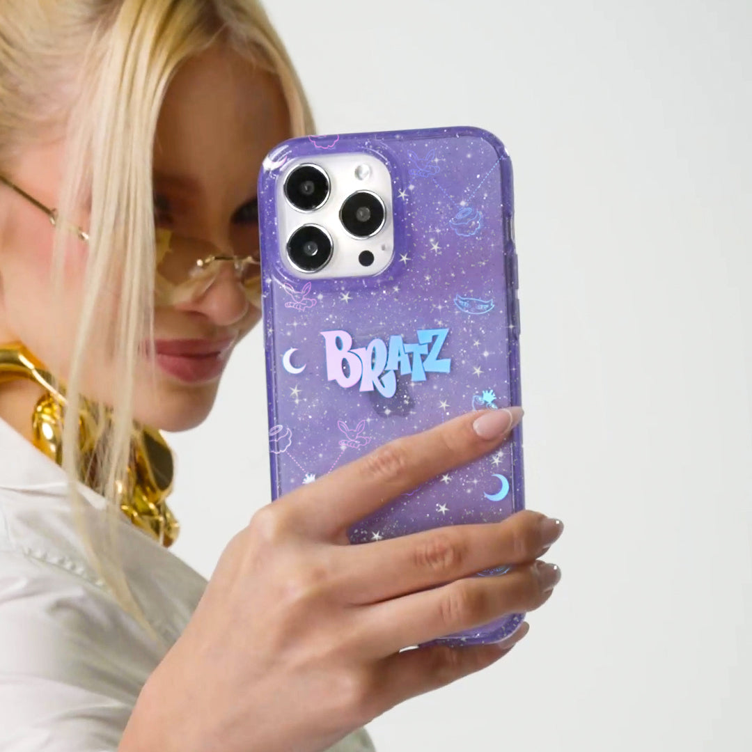 Bratz Celestial Glitter iPhone Case - Trendy Protective Phone Cover for Bratz Fans - Perfect for Parties, School & Everyday Use