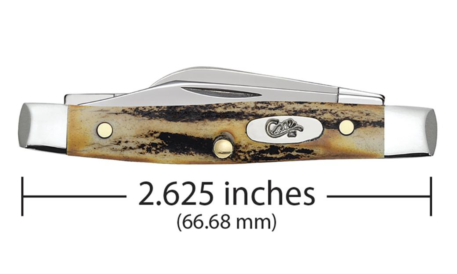 Genuine Stag Small Stockman Pocket Knife - 3.5