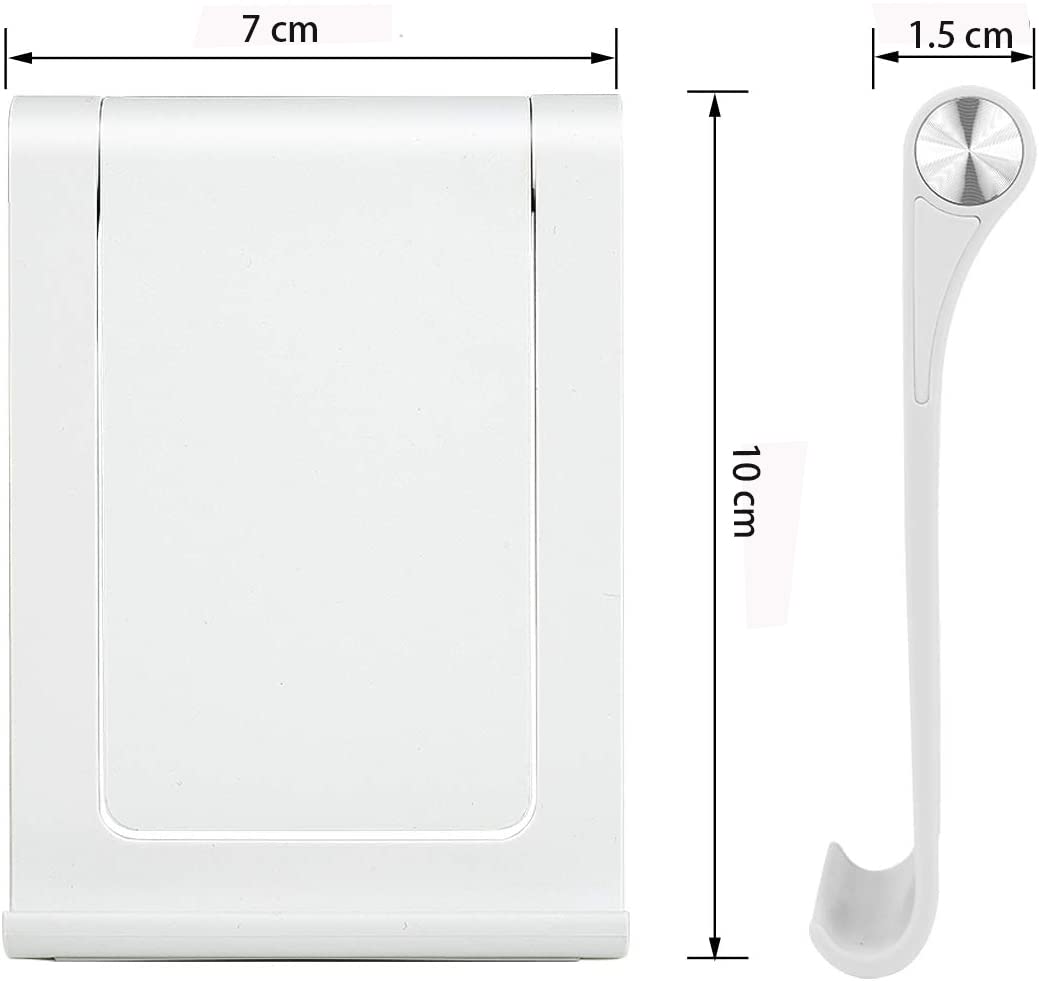 Adjustable Multi-Angle Cell Phone & Tablet Stand Holder - Compatible with iPhone 16/15/14/13/12/11 Pro Max/XS/XR & Samsung Galaxy S22/S21/S20/S10/S9 Edge - Perfect for Desk, Office, Home, Watching Videos & Video Calls
