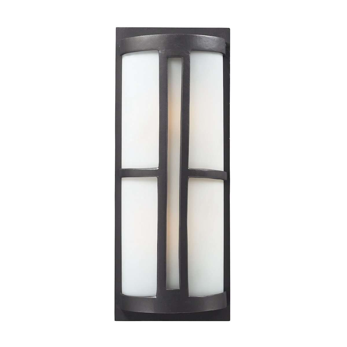 Trevot 2-Light Outdoor Wall Sconce in Graphite Black - Waterproof Exterior Lighting for Porch, Patio, Garage & Entryway