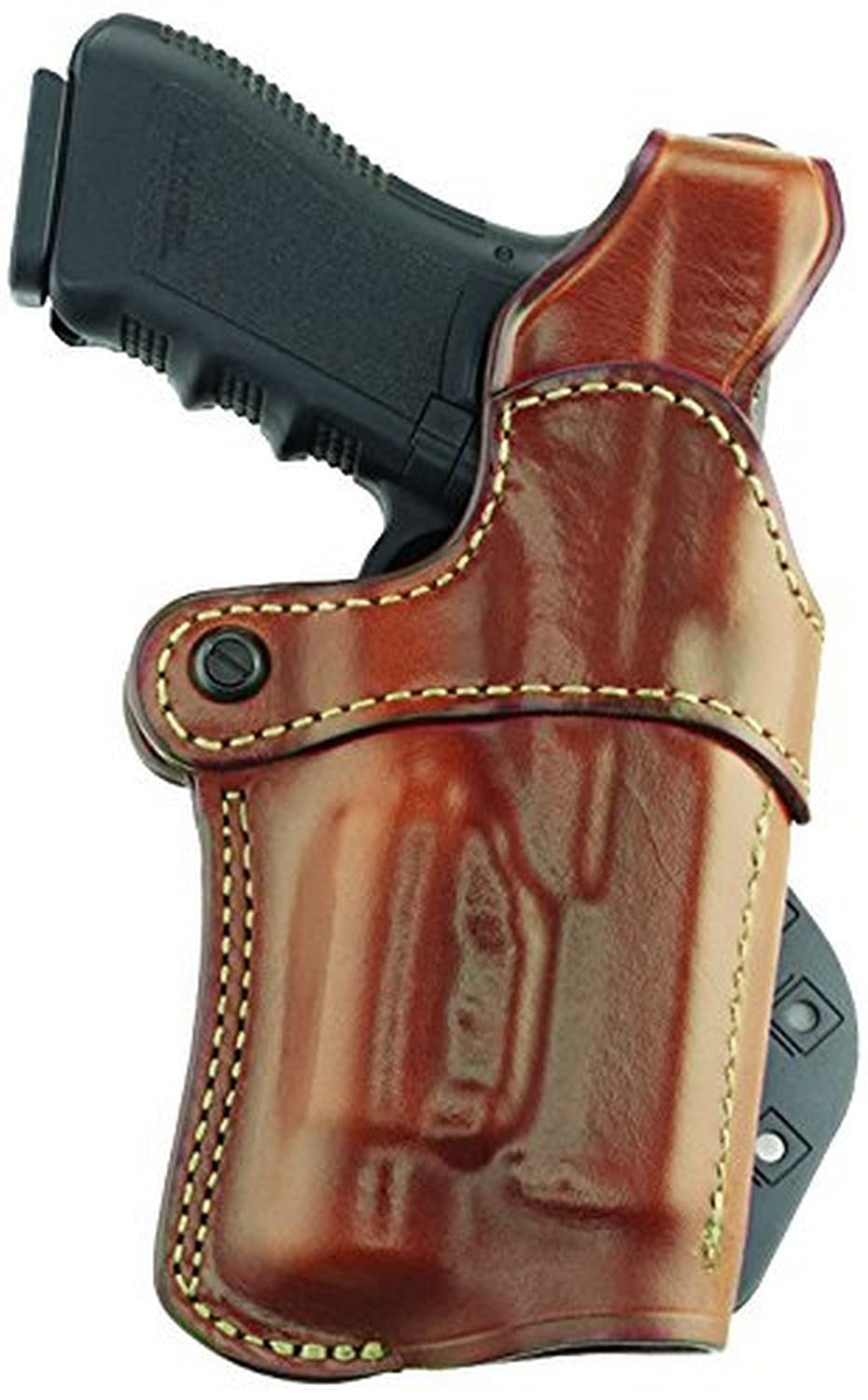 Aker Leather 267 Nightguard Paddle Holster for Pistols with RMR Sights - Compatible with M3, TLR-1 & TLR-2 Tactical Lights - Perfect for Concealed Carry, Duty Use & Range Training