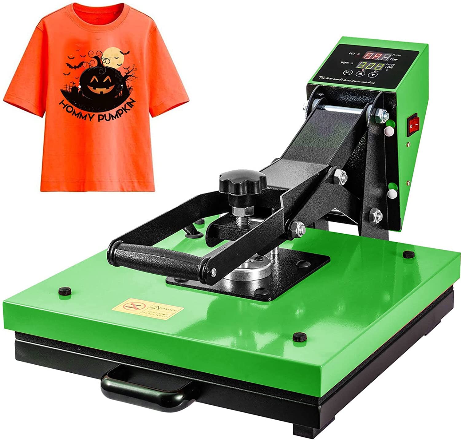 15x15 Digital Heat Press Machine for T-Shirts, Mouse Pads & Sublimation - Industrial Grade Heat Transfer Press for DIY Crafts, Apparel Printing & Custom Gifts