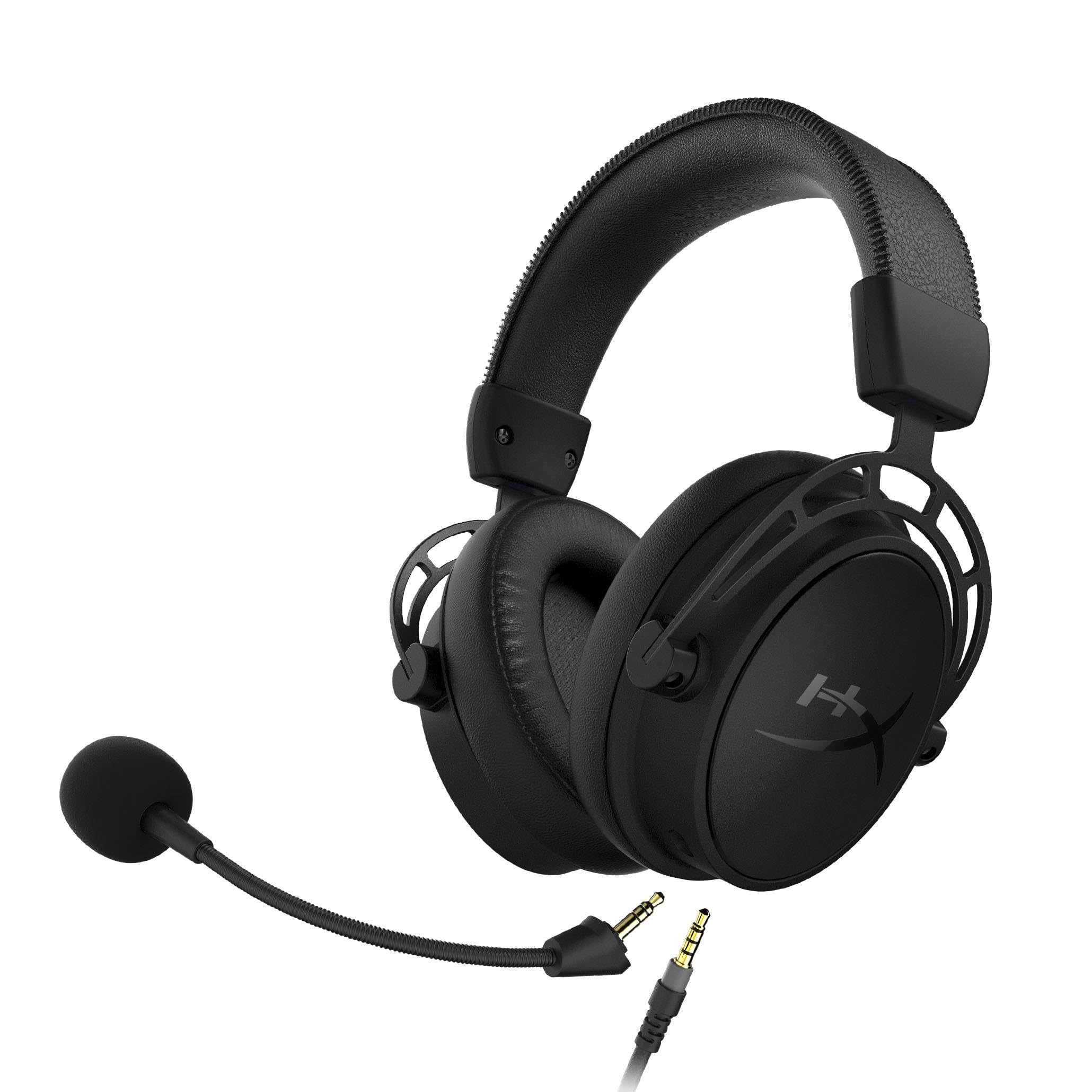 HyperX Cloud Alpha S Blackout - PC Gaming Headset with 7.1 Surround Sound, Adjustable Bass & Dual Chamber Drivers | Noise Cancelling Mic, Memory Foam & Breathable Leatherette | Perfect for Competitive Gaming & Streaming