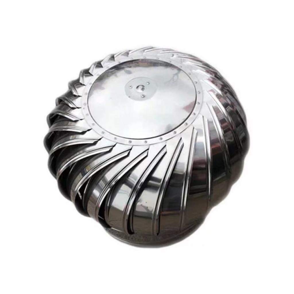 Stainless Steel Chimney Cowl Cap - 450mm Rotating Spinner Anti-Downdraught for Most Standard Chimney Pots | Weatherproof & Wind Resistant for Home Roof Ventilation